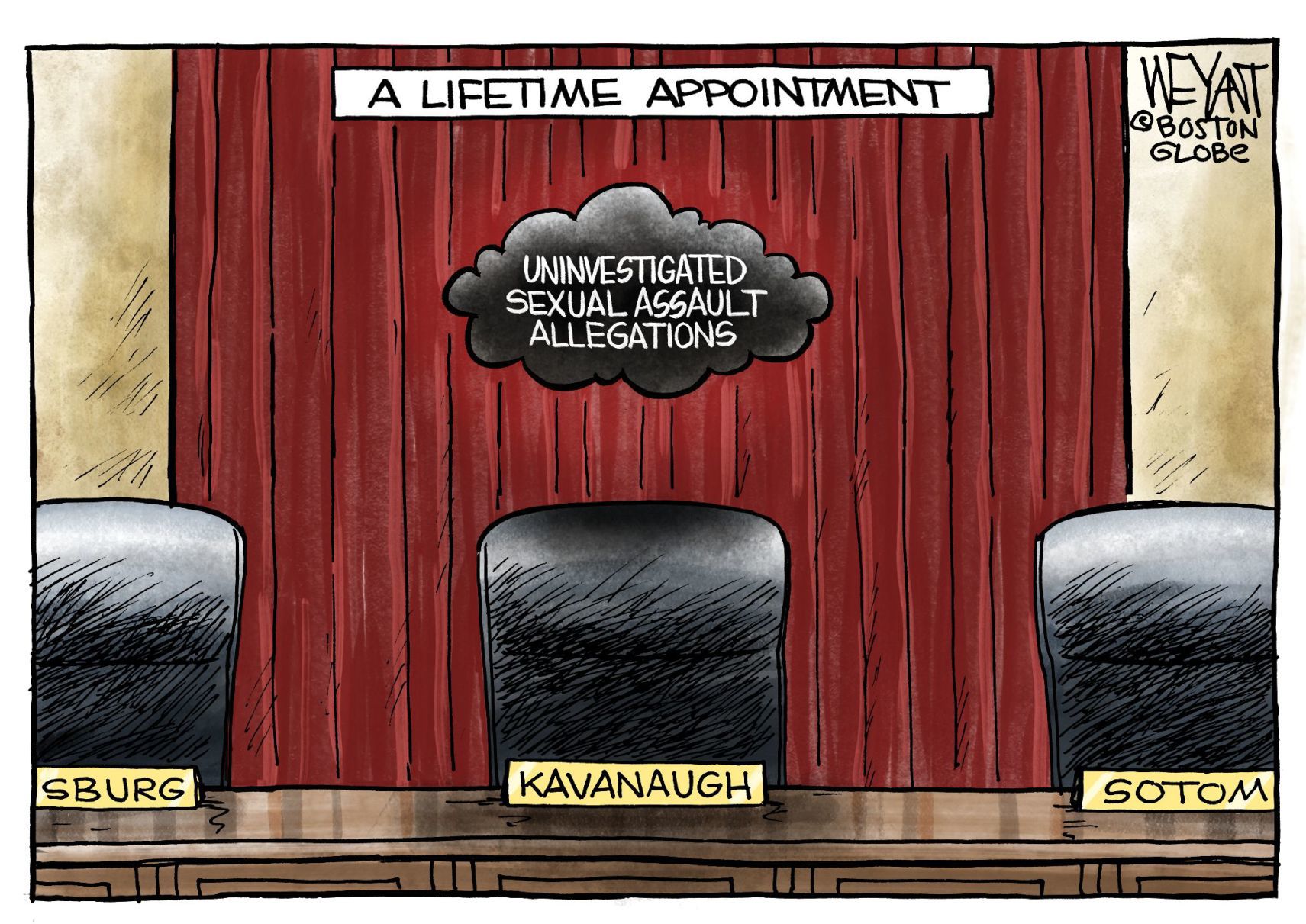 Kavanaugh confirmation cartoon